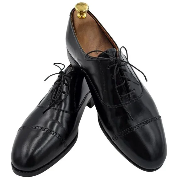 NEW Old Stock Bostonian USA Classics Black Leather Dress Shoes Mens 9M Oxfords - Picture 10 of 10